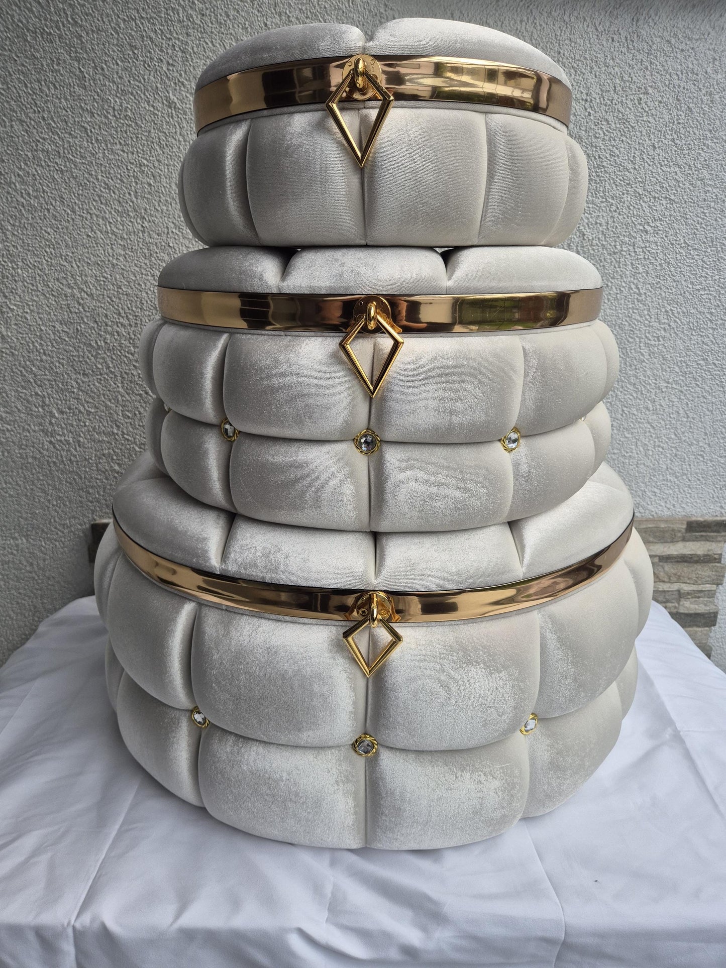 3teiliges Luxus-Boxen Set – Hochzeit Brautaccessoires