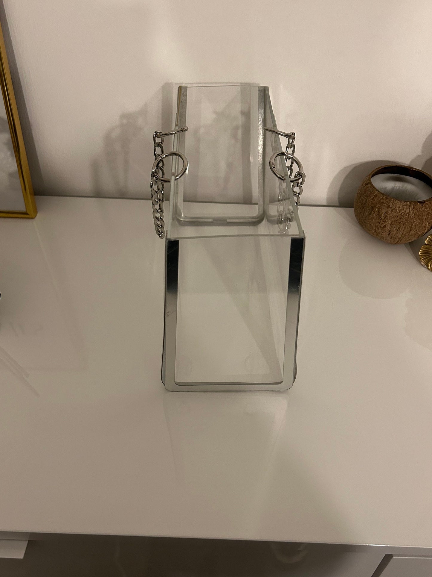 Plexiglas Tasche Silber Ceyiz Hochzeit Nisan Tyafer restposten