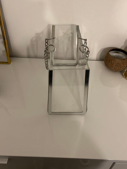 Plexiglas Tasche Silber Ceyiz Hochzeit Nisan Tyafer restposten