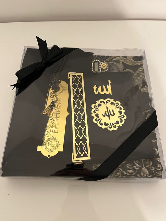 Geschenkset Mevlüd Nikah Nisan Yasin Koran Seti schwarz 5tlg