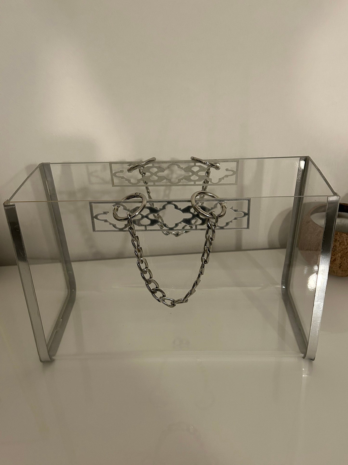 Plexiglas Tasche Silber Ceyiz Hochzeit Nisan Tyafer restposten