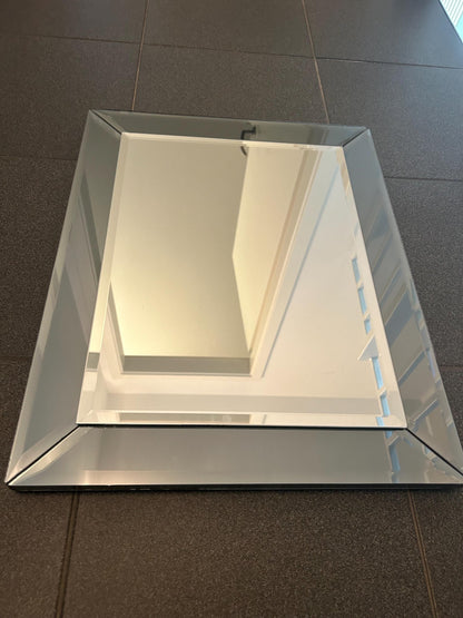 Wandspiegel 40x30cm Glas Silber