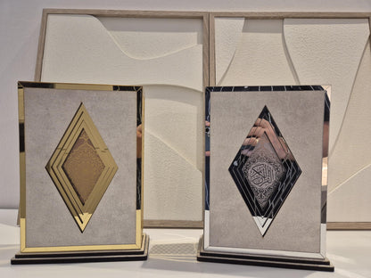 Luxus große Arabische Koran inGeschenkbox in Farbe Gold oder Silber div Farben auf Wunsch