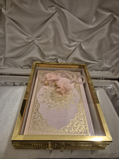 Luxuriöse Geschenkbox mit edlem Koran & Gebetskette – Perfekt für besondere Anlässe