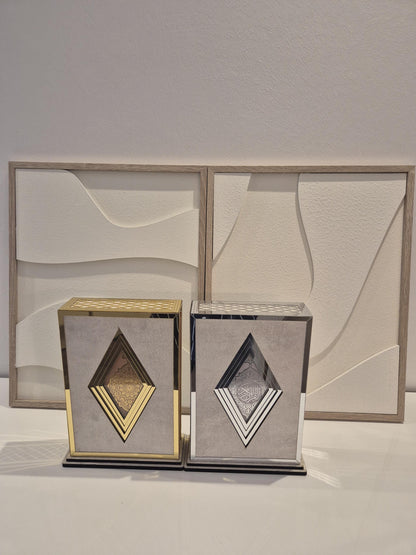 Luxus große Arabische Koran inGeschenkbox in Farbe Gold oder Silber div Farben auf Wunsch