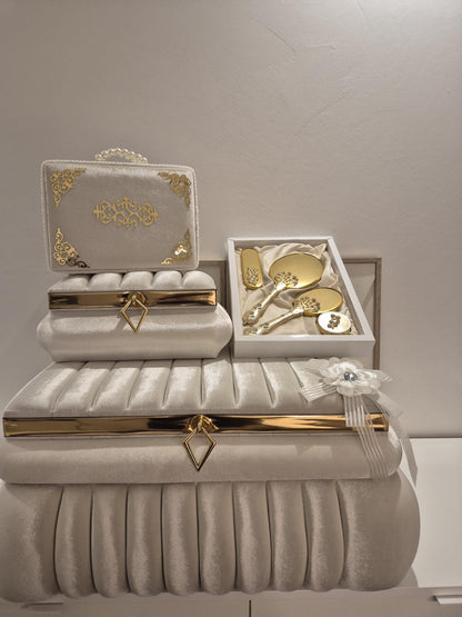 Wunderschönes Brautaccessoire-Set / Hochzeitsgeschenk-Set – Luxus Design +Koran Set