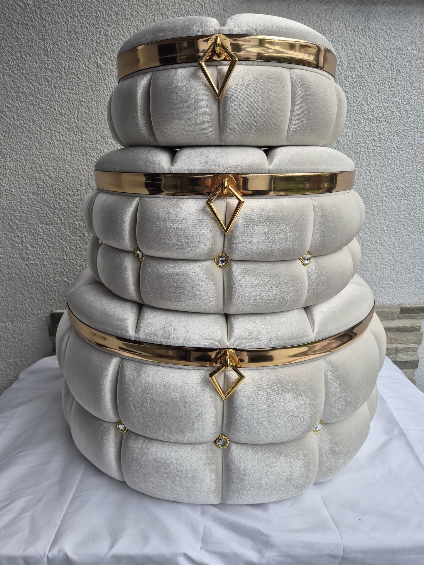 3teiliges Luxus-Boxen Set – Hochzeit Brautaccessoires