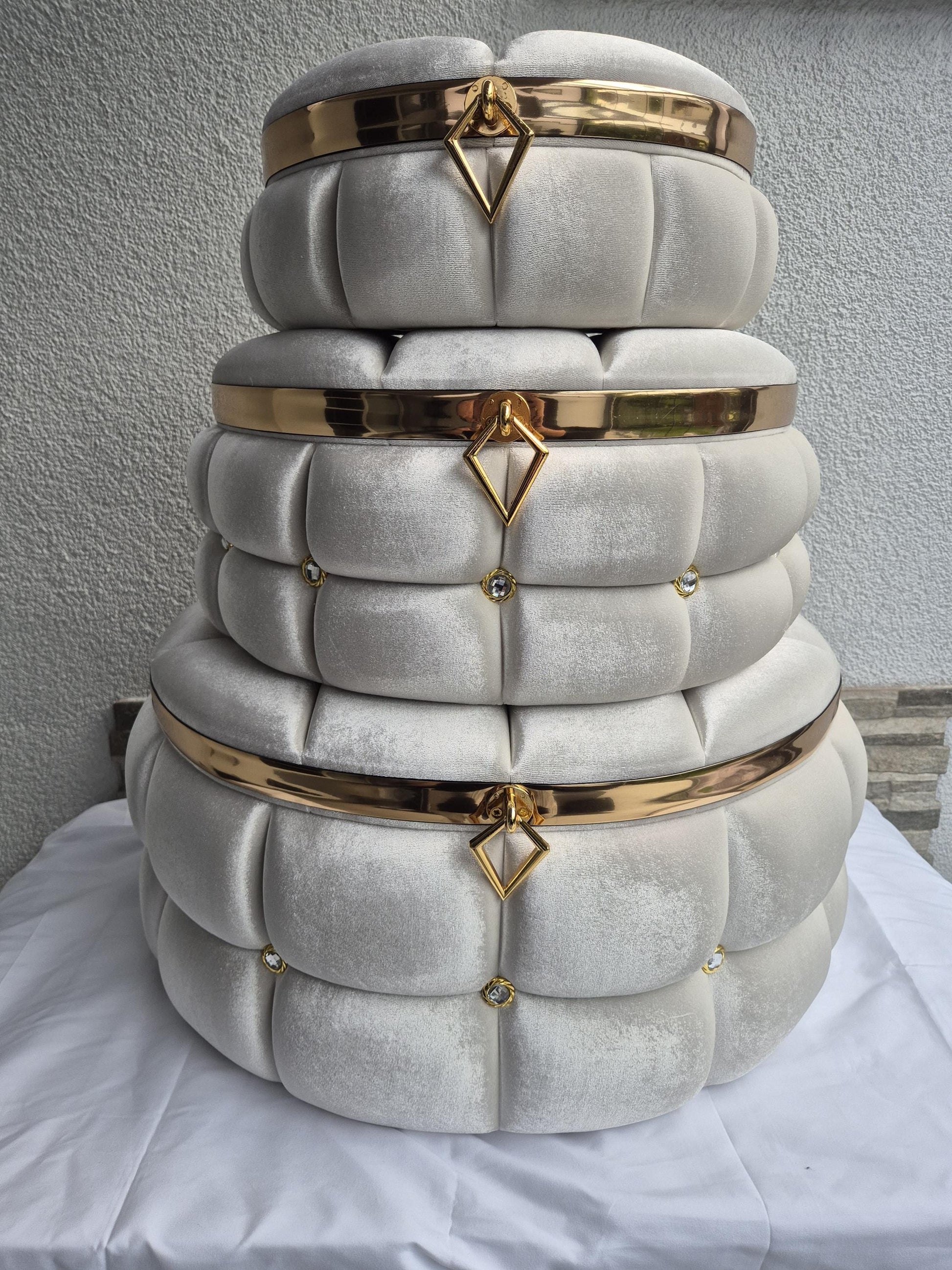 3teiliges Luxus-Boxen Set – Hochzeit Brautaccessoires