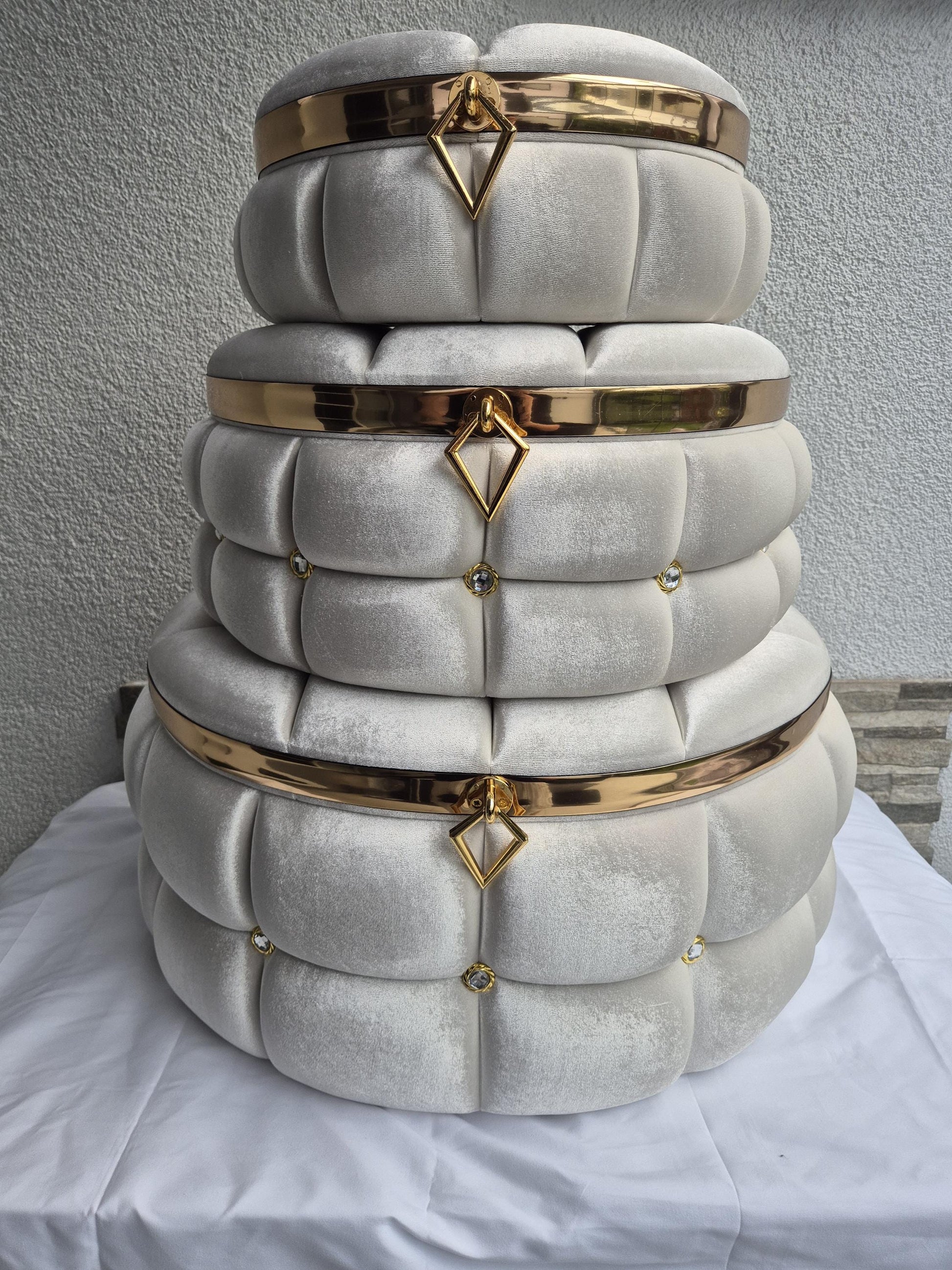 3teiliges Luxus-Boxen Set – Hochzeit Brautaccessoires