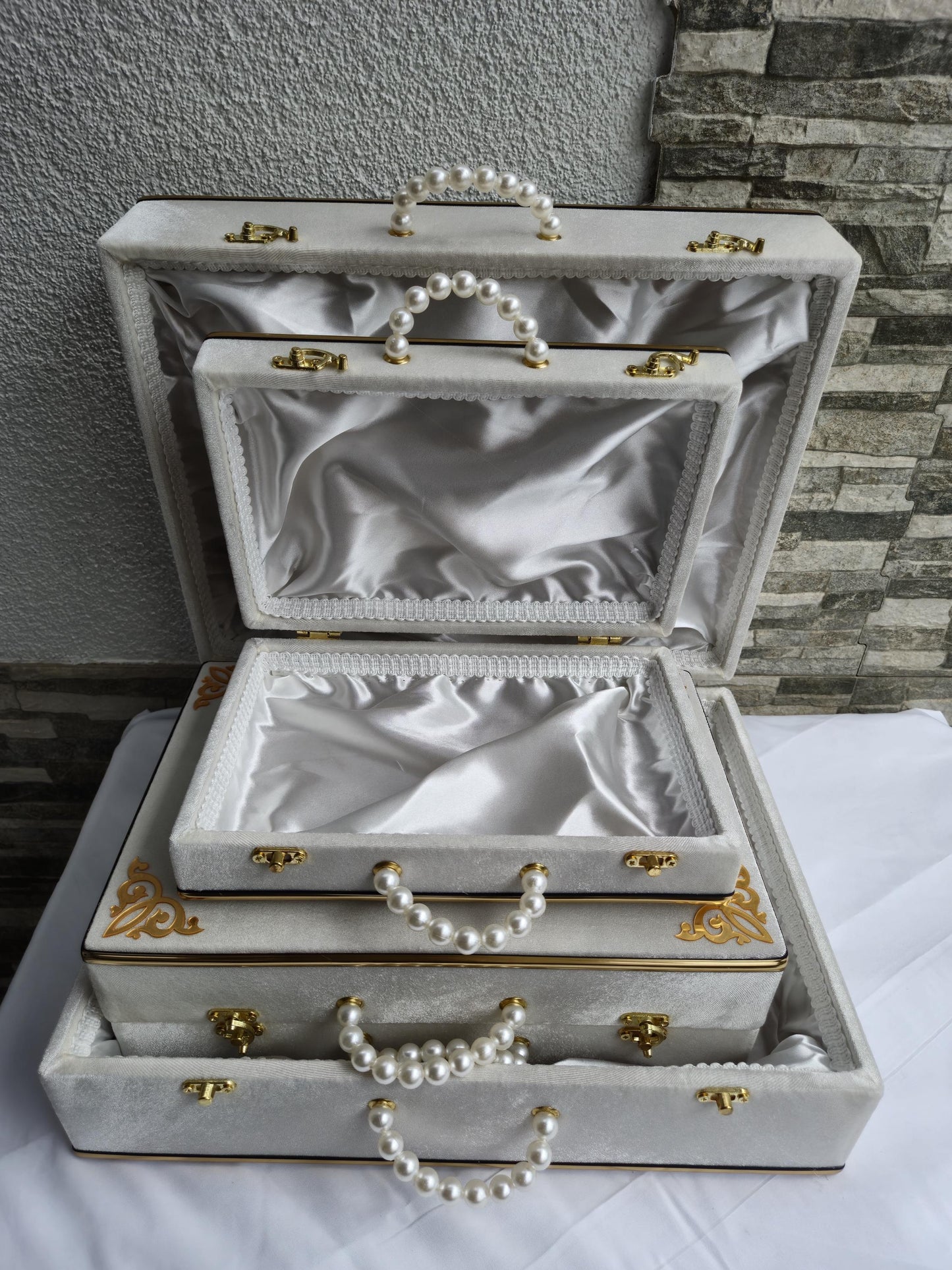 Luxuriöse Schmuckboxen im orientalischen Design – 3-teiliges Set