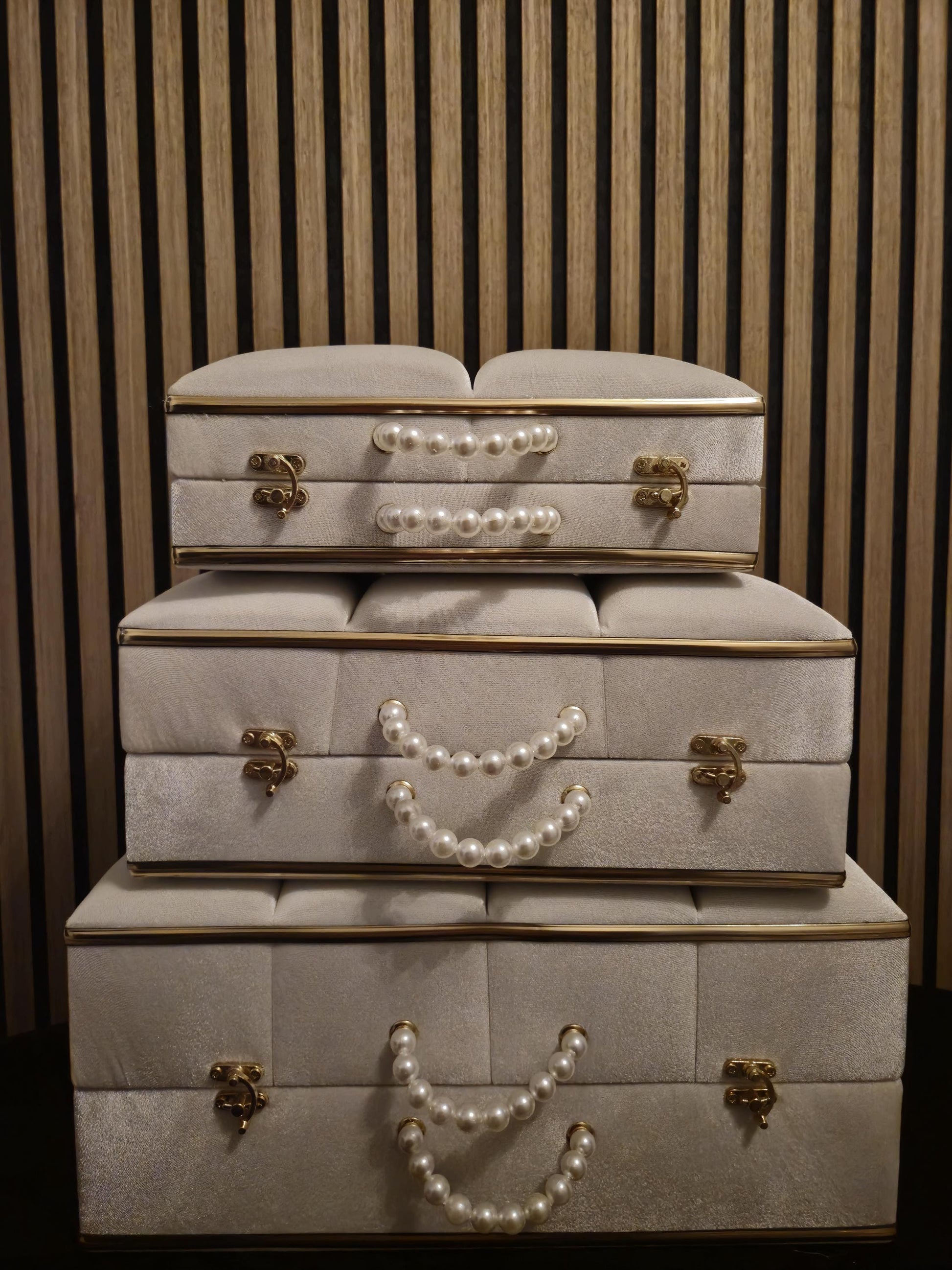 Exklusive Schmuck Aufbewahrungsboxen – 3-teiliges Luxus-Set