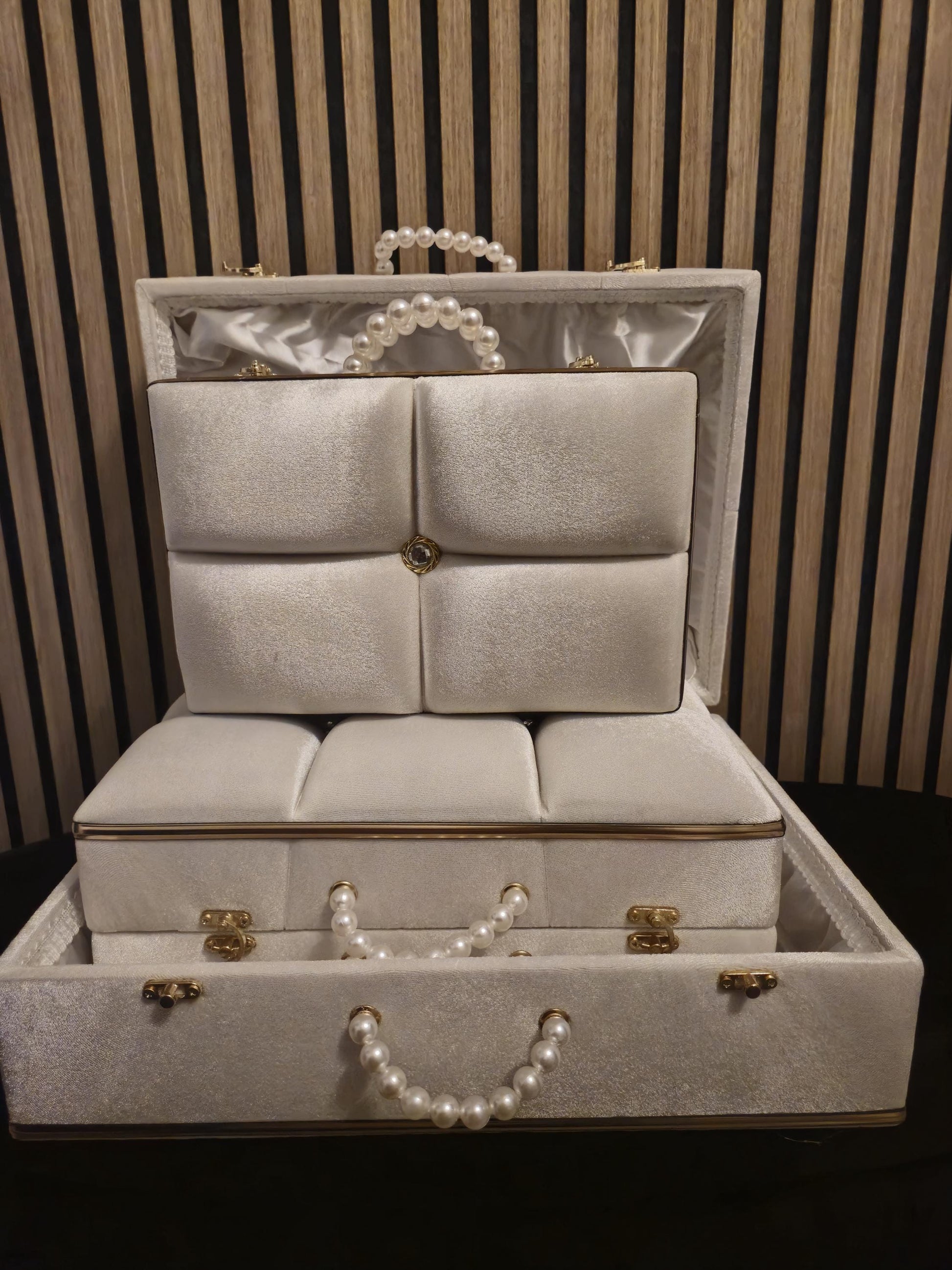 Exklusive Schmuck Aufbewahrungsboxen – 3-teiliges Luxus-Set
