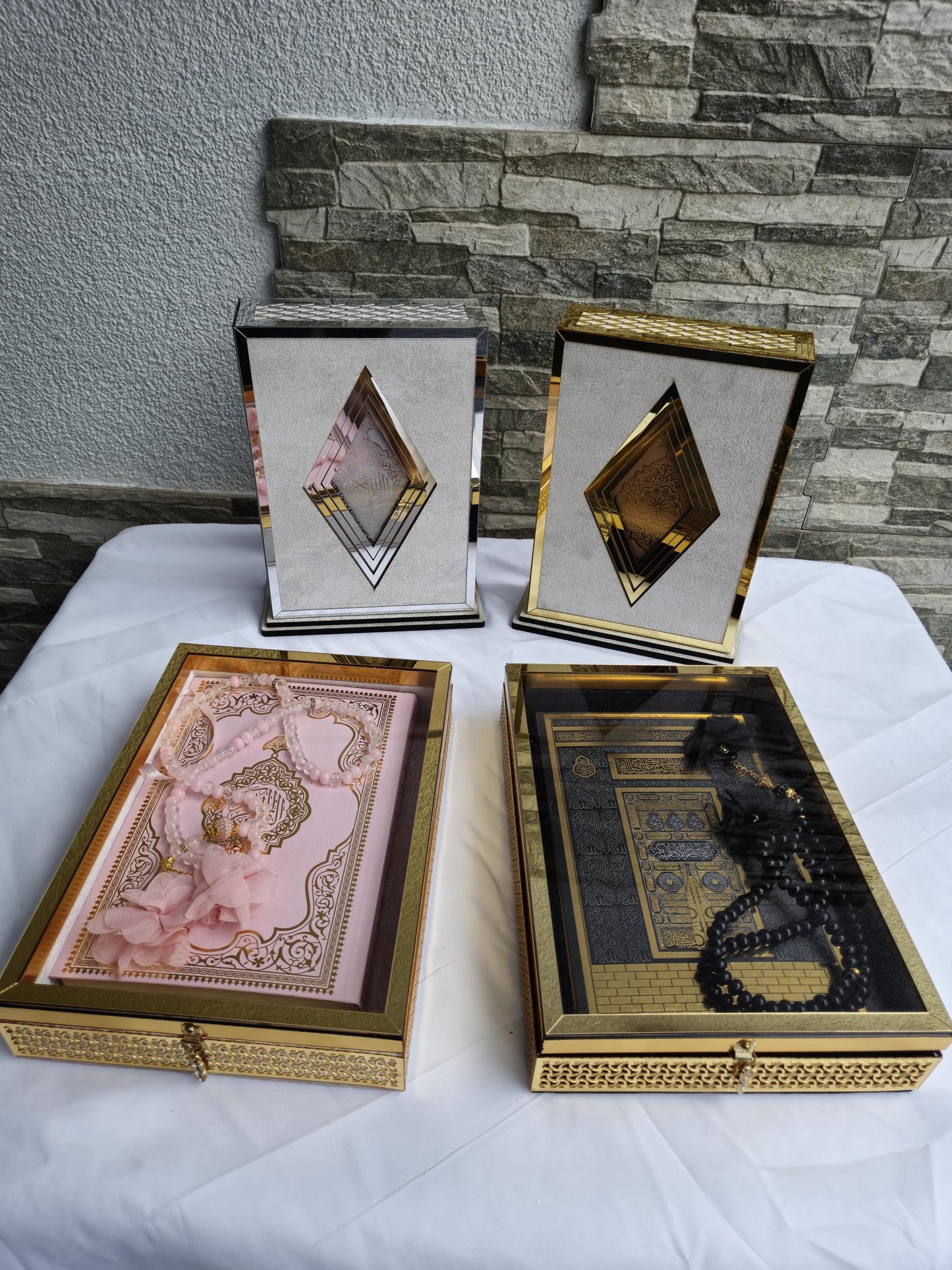 Luxuriöse Geschenkbox mit edlem Koran & Gebetskette – Perfekt für besondere Anlässe