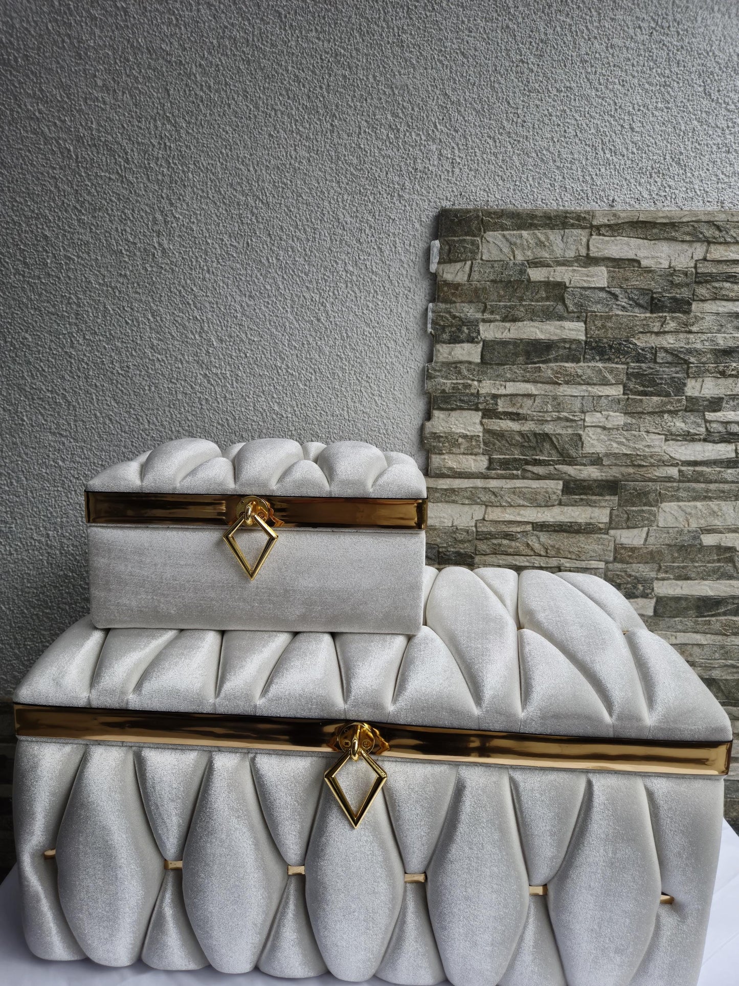 Ceyiz Bohca 3er Sandik +Handspiegelset+Kuran Set 4tlg