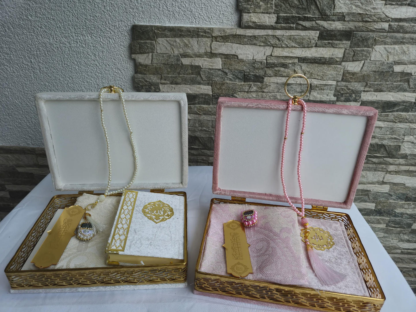 Wunderschönes Geschenkset mit Koran Ideal für Mevlid, Geburt, Hochzeit oder besondere Anlässe