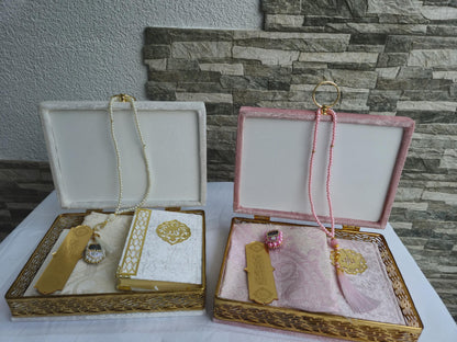 Wunderschönes Geschenkset mit Koran Ideal für Mevlid, Geburt, Hochzeit oder besondere Anlässe