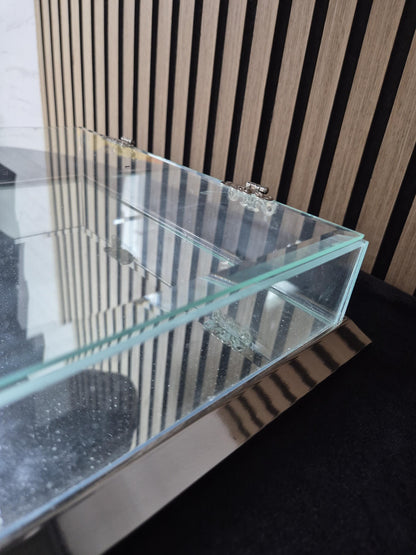 Ceyiz Schocko Schmuck Aufbewahrungsbox mit Deckel Silber restposten b ware top Zustand