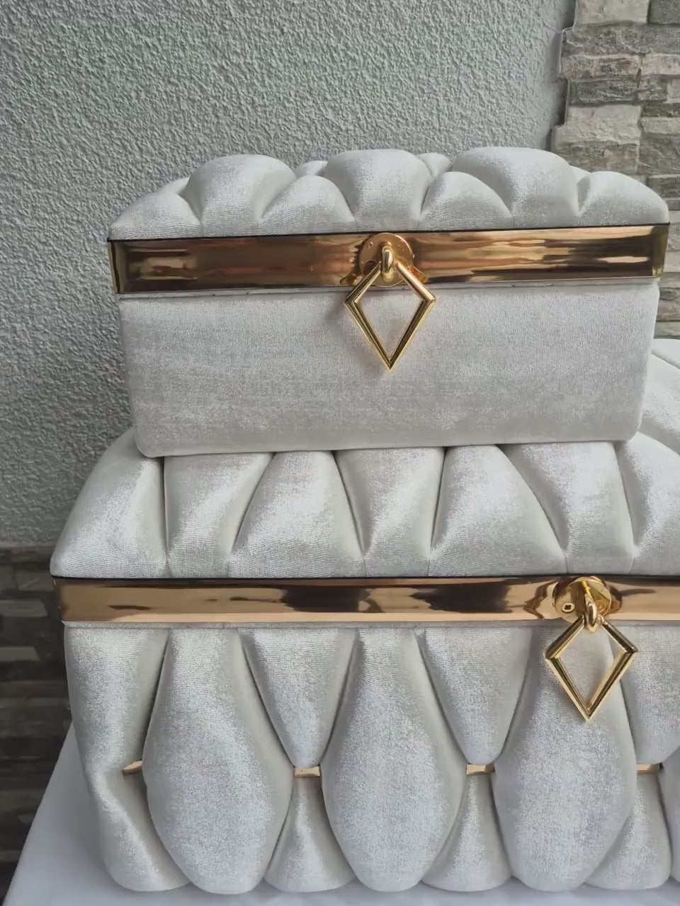 Ceyiz Bohca  3er Sandik +Handspiegelset+Kuran Set 4tlg