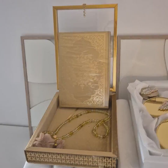 Luxuriöse Geschenksets für besondere Anlässe – Koranbox, 3tlg Sandik Set & Beauty-Set