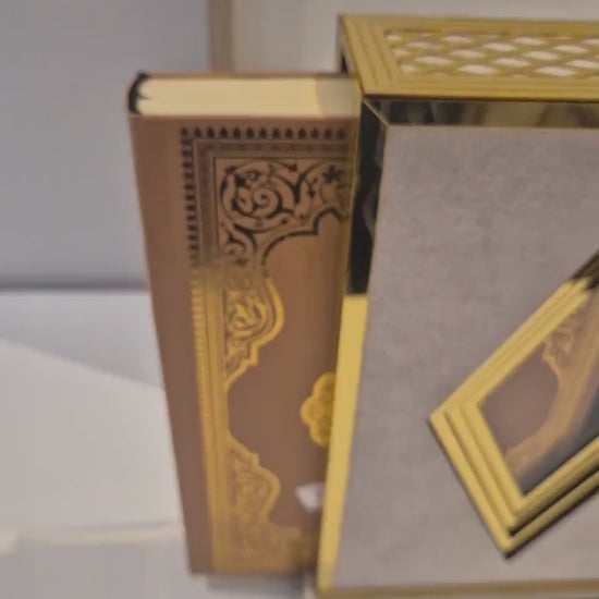 Luxus große Arabische Koran  inGeschenkbox in Farbe Gold oder Silber div Farben auf Wunsch