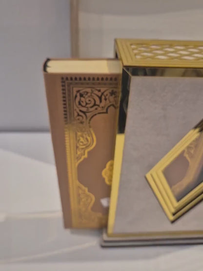 Luxus große Arabische Koran  inGeschenkbox in Farbe Gold oder Silber div Farben auf Wunsch