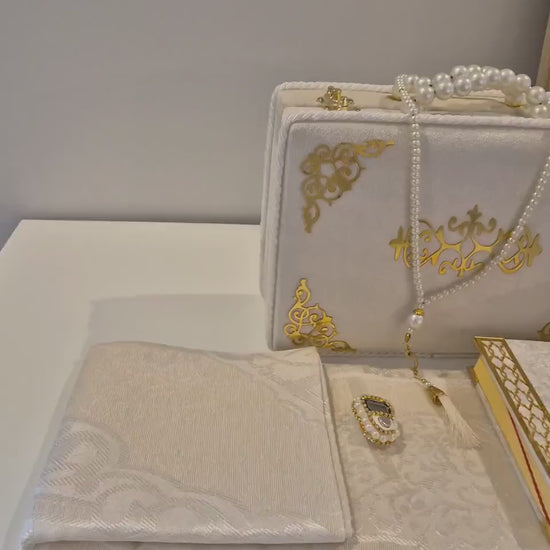 Ceyiz Bohca 1+1 Set 3er Sandik + Koran Set 4tlg Samt gepolstert Monatsdeal