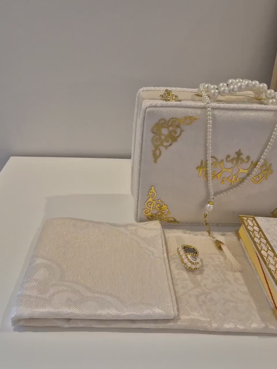 Ceyiz Bohca 1+1 Set 3er Sandik + Koran Set 4tlg Samt gepolstert Monatsdeal