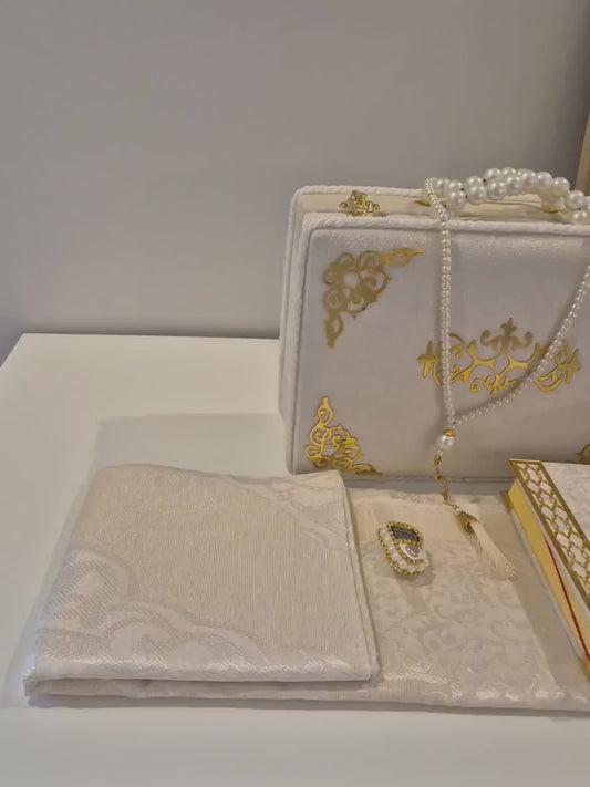 Ceyiz Bohca 1+1 Set 3er Sandik + Koran Set 4tlg Samt gepolstert Monatsdeal