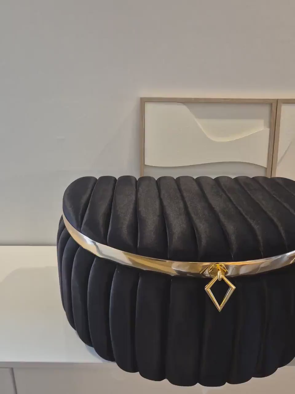 Sandik Bohca Aufbewahrungsboxen 2 Teilig Creme hochwertig